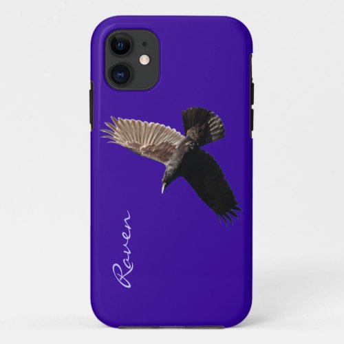 Flying Black Raven Crow_lovers Phone Case