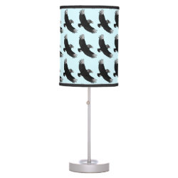 Flying Black Vulture Table Lamp