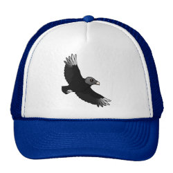 Flying Black Vulture Trucker Hat