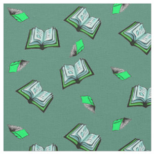 Flying Books! Fabric