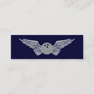flying bowling ball mini business card