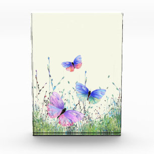 Flying Butterflies Acrylic Award