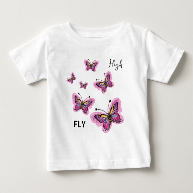 Flying butterflies  baby T-Shirt (Front)