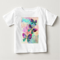 Flying Butterflies Baby T-Shirt or Bodysuit