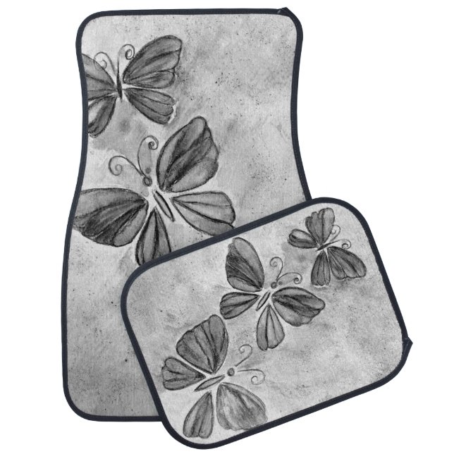 Flying Butterflies Car Floor Mat (Set)