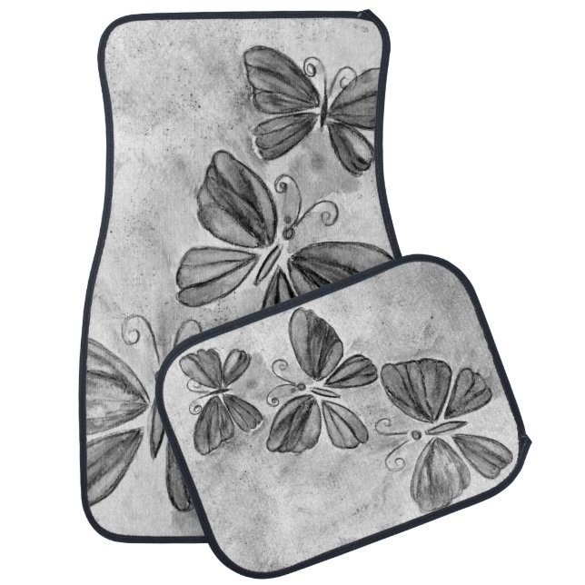 Flying Butterflies Car Floor Mats (Set)