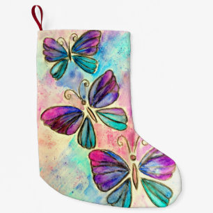 Flying Butterflies Christmas Stocking