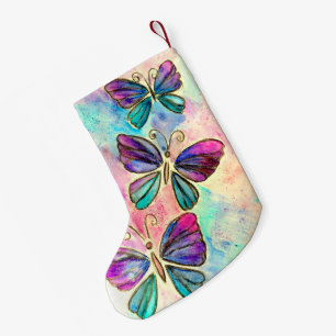 Flying Butterflies Christmas Stocking