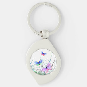 Flying Butterflies Keychain