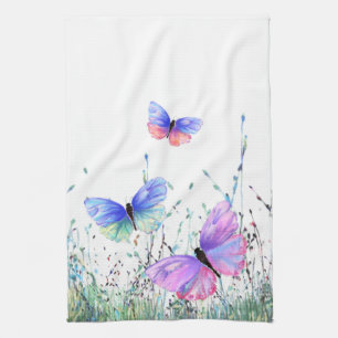 Flying Butterflies Kitchen Towel Spring Joy