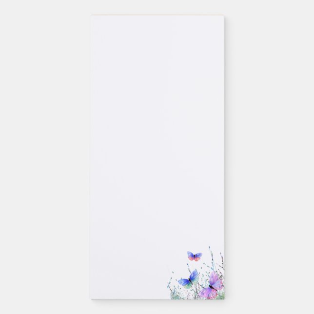 Flying Butterflies Magnetic Notepad (Front)