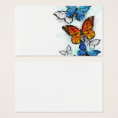 Flying Butterflies Morpho and Monarch (Front & Back)