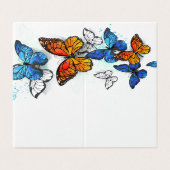 Flying Butterflies Morpho and Monarch (Outside Unfolded)