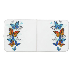Flying Butterflies Morpho and Monarch Beer Pong Table