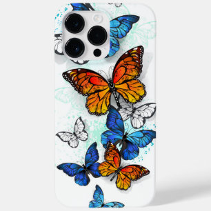 Flying Butterflies Morpho and Monarch Case-Mate iPhone 14 Pro Max Case