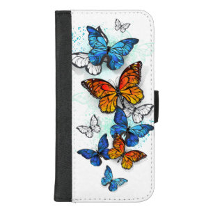 Flying Butterflies Morpho and Monarch iPhone 8/7 Plus Wallet Case