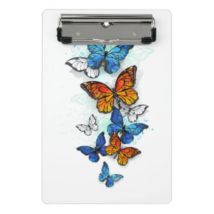 Flying Butterflies Morpho and Monarch Mini Clipboard