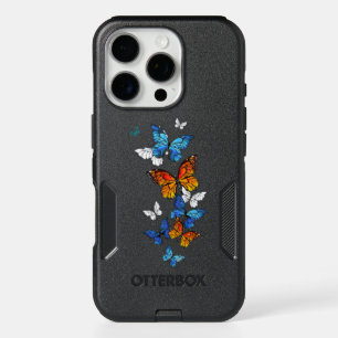 Flying Butterflies Morpho and Monarch iPhone 16 Pro Case