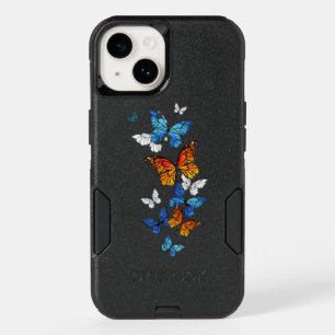 Flying Butterflies Morpho and Monarch OtterBox iPhone 14 Case