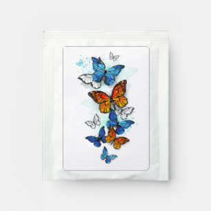 Flying Butterflies Morpho and Monarch Tea Bag Drink Mix
