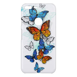 Flying Butterflies Morpho and Monarch Uncommon Google Pixel XL Case