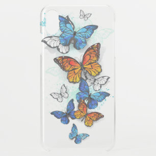 Flying Butterflies Morpho and Monarch iPhone XS Max Case