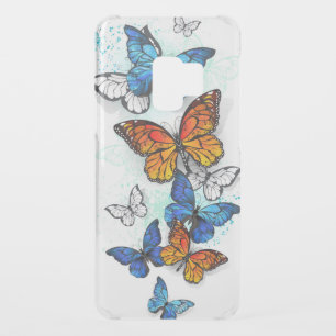 Flying Butterflies Morpho and Monarch Uncommon Samsung Galaxy S9 Case