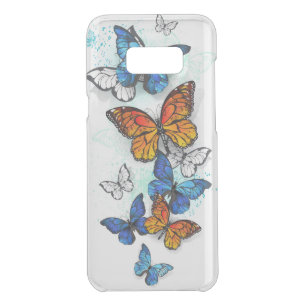 Flying Butterflies Morpho and Monarch Uncommon Samsung Galaxy S8+ Case
