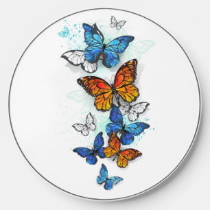 Flying Butterflies Morpho and Monarch Wireless Charger