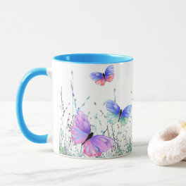 Flying Butterflies Mug Spring Joy