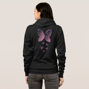 flying butterflies nature hoodie