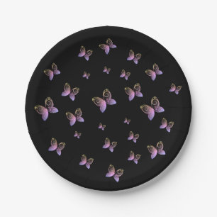 flying butterflies nature paper cups plates