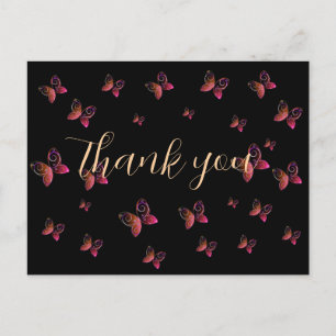 flying butterflies nature postcard