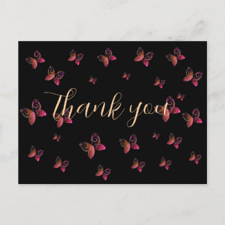 flying butterflies nature postcard