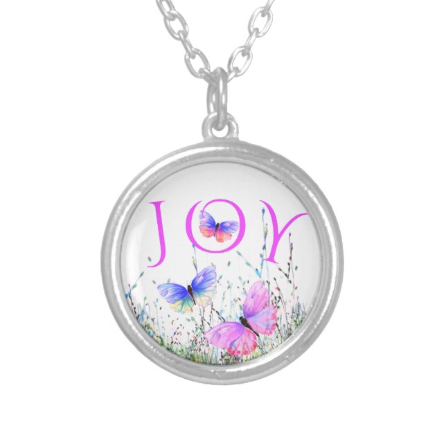 Flying Butterflies Necklace Joy (Front)