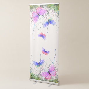 Flying Butterflies Retractable Banner