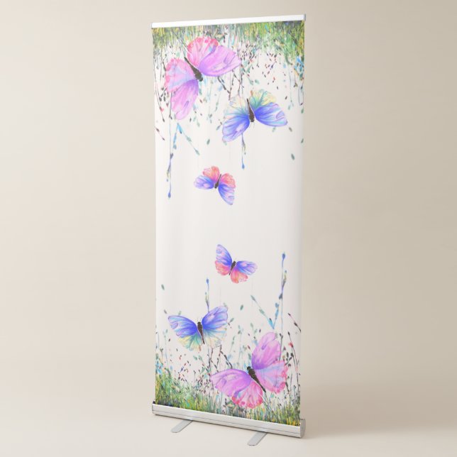 Flying Butterflies Retractable Banner (3/4)