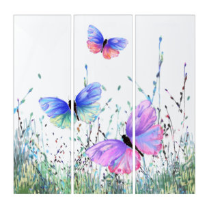 Flying Butterflies Triptych