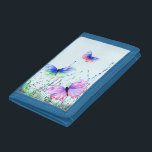 Flying Butterflies Wallet<br><div class="desc">Wallets with Colorful Butterflies Flying in Nature Painting Butterfly and Flowers Wallet - Customizable - or Choose / Add Your Favorite Text / Color - Make Your Unique Gift - Resize and move or remove and add elements with Customization tool ! - Drawing and Design by MIGNED. You can also...</div>