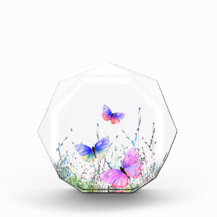 Flying Butterfly Acrylic Award