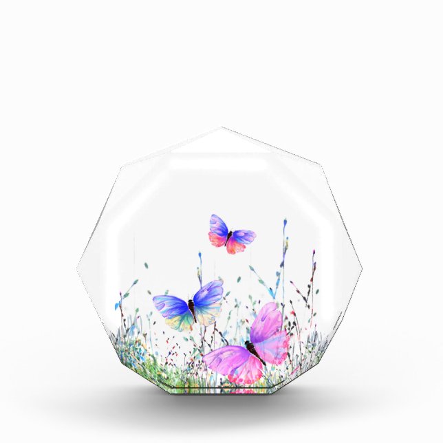 Flying Butterfly Acrylic Award (Front)