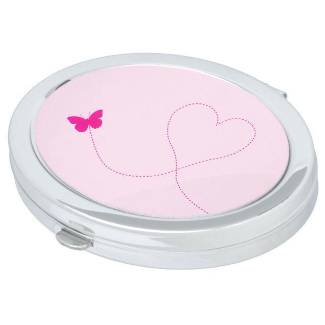 Flying Butterfly Compact Mirror (Turned)