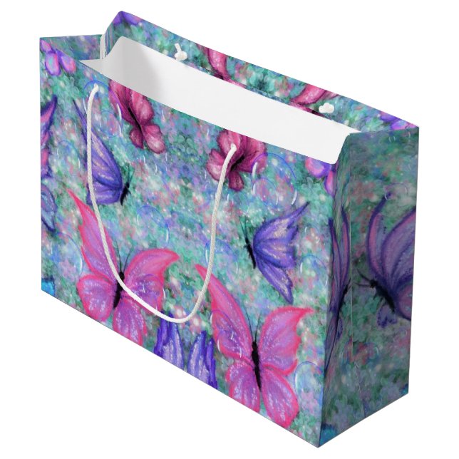 Flying Butterfly Gift Bag (Front Angled)
