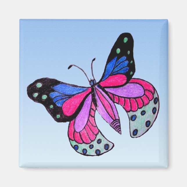 Flying Butterfly Magnet (Front)