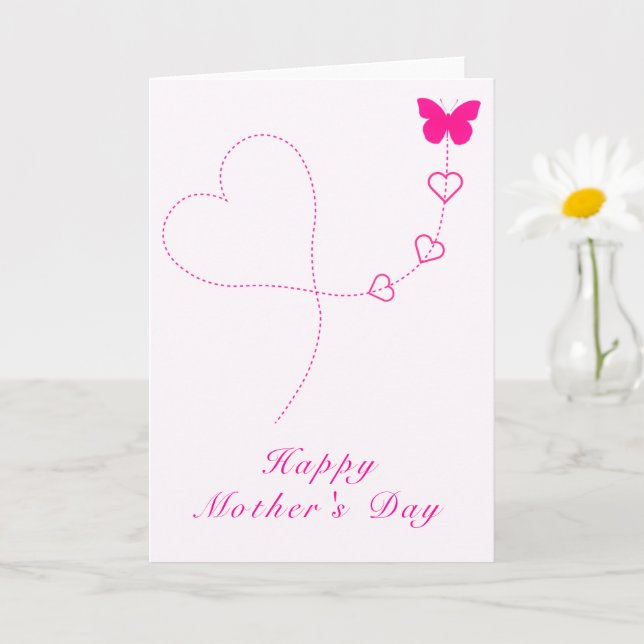 Flying Butterfly Mother's Day Card (Small Plant)