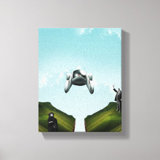 flying car canvas print