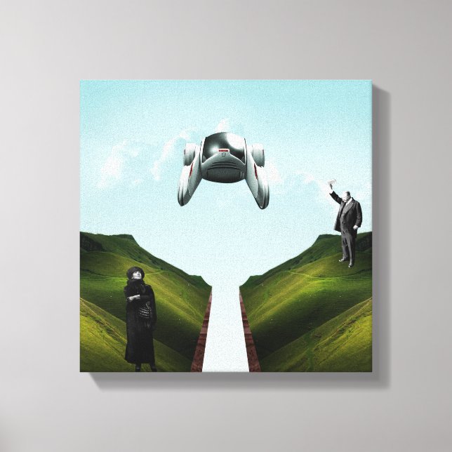 flying car canvas print (Front)