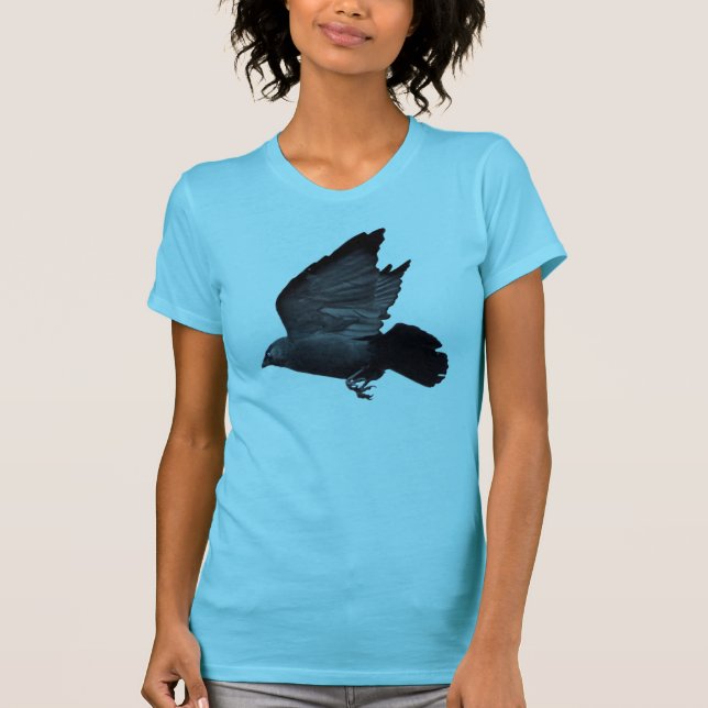Flying Carrion Crow Corvid-lover Shirt (Front)