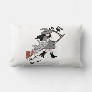 Flying Cat Lumbar Pillow