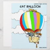 Flying Cats Funny Cartoon (Front/Back)